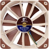 Noctua NF-F12 PWM computer cooling system Carcasa del ordenador Ventilador marrón claro, Ventilador, Minorista