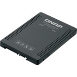 QNAP QDA-A2MAR caja para disco duro externo Caja externa para unidad de estado sólido (SSD) Negro M.2, Bastidor de instalación negro, Caja externa para unidad de estado sólido (SSD), M.2, M.2, 6 Gbit/s, Negro