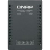 QNAP QDA-A2MAR caja para disco duro externo Caja externa para unidad de estado sólido (SSD) Negro M.2, Bastidor de instalación negro, Caja externa para unidad de estado sólido (SSD), M.2, M.2, 6 Gbit/s, Negro