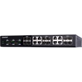QNAP QSW-1208-8C switch No administrado Ninguno Negro, Interruptor/Conmutador No administrado, Ninguno, Bidireccional completo (Full duplex), Montaje en rack
