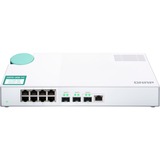 QNAP QSW-308-1C switch No administrado Gigabit Ethernet (10/100/1000) Blanco, Interruptor/Conmutador blanco, No administrado, Gigabit Ethernet (10/100/1000)