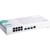 QNAP QSW-308-1C switch No administrado Gigabit Ethernet (10/100/1000) Blanco, Interruptor/Conmutador blanco, No administrado, Gigabit Ethernet (10/100/1000)