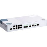 QNAP QSW-M408-2C switch Gestionado L2 10G Ethernet (100/1000/10000) Blanco, Interruptor/Conmutador blanco, Gestionado, L2, 10G Ethernet (100/1000/10000), Bidireccional completo (Full duplex)