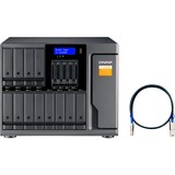 QNAP TL-D1600S caja para disco duro externo Carcasa de disco duro/SSD Negro, Gris 2.5/3.5", Caja de unidades negro, Carcasa de disco duro/SSD, 2.5/3.5", Serial ATA II, Serial ATA III, 6 Gbit/s, Hot-swap, Negro, Gris