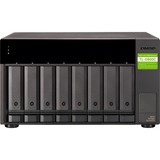 QNAP TL-D800C caja para disco duro externo Carcasa de disco duro/SSD Negro, Gris 2.5/3.5", Caja de unidades negro, Carcasa de disco duro/SSD, 2.5/3.5", Serial ATA II, Serial ATA III, 6 Gbit/s, Hot-swap, Negro, Gris