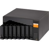 QNAP TL-D800S caja para disco duro externo Carcasa de disco duro/SSD Negro, Gris 2.5/3.5", Caja de unidades negro, Carcasa de disco duro/SSD, 2.5/3.5", Serial ATA II, Serial ATA III, 6 Gbit/s, Hot-swap, Negro, Gris