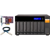 QNAP TL-D800S caja para disco duro externo Carcasa de disco duro/SSD Negro, Gris 2.5/3.5", Caja de unidades negro, Carcasa de disco duro/SSD, 2.5/3.5", Serial ATA II, Serial ATA III, 6 Gbit/s, Hot-swap, Negro, Gris