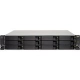 QNAP TL-R1200C-RP caja para disco duro externo Carcasa de disco duro/SSD Negro, Gris 2.5/3.5", Caja de unidades negro, Carcasa de disco duro/SSD, 2.5/3.5", Serial ATA III, 6 Gbit/s, Montaje en rack, Negro, Gris
