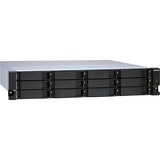 QNAP TL-R1200S-RP caja para disco duro externo Carcasa de disco duro/SSD Negro, Gris 2.5/3.5", Caja de unidades negro, Carcasa de disco duro/SSD, 2.5/3.5", Serial ATA III, 6 Gbit/s, Hot-swap, Negro, Gris