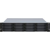 QNAP TL-R1200S-RP caja para disco duro externo Carcasa de disco duro/SSD Negro, Gris 2.5/3.5", Caja de unidades negro, Carcasa de disco duro/SSD, 2.5/3.5", Serial ATA III, 6 Gbit/s, Hot-swap, Negro, Gris