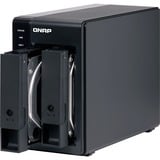 QNAP TR-002 caja para disco duro externo Carcasa de disco duro/SSD Negro 2.5/3.5", Caja de unidades negro, Carcasa de disco duro/SSD, 2.5/3.5", Serial ATA II, Serial ATA III, 6 Gbit/s, Hot-swap, Negro