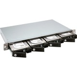 QNAP TR-004U caja para disco duro externo Carcasa de disco duro/SSD Negro, Gris 2.5/3.5", Caja de unidades negro, Carcasa de disco duro/SSD, 2.5/3.5", Serial ATA II, Serial ATA III, 6 Gbit/s, Hot-swap, Negro, Gris