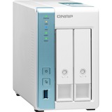 QNAP TS-231K servidor de almacenamiento NAS Torre Ethernet Turquesa, Blanco Alpine AL-214 blanco, NAS, Torre, Annapurna Labs, Alpine AL-214, Turquesa, Blanco