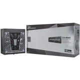 Seasonic PRIME-TX-850 unidad de fuente de alimentación 850 W 20+4 pin ATX ATX Negro, Fuente de alimentación de PC negro, 850 W, 100 - 240 V, 50/60 Hz, 11 - 5.5 A, 100 W, 840 W