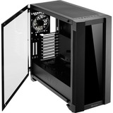 Sharkoon ELITE SHARK CA200G Midi Tower Negro, Caja de torre grande negro, Midi Tower, PC, Negro, ATX, CEB, EATX, EEB, micro ATX, Mini-ITX, Azul, Verde, Rojo, 16,5 cm