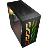 Sharkoon ELITE SHARK CA300T Torre Negro, Caja de torre grande negro, Torre, PC, Negro, ATX, EATX, micro ATX, Mini-ITX, Juego, Multi