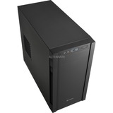 Sharkoon S1000 Torre Negro, Cajas de torre negro, Torre, PC, Negro, micro ATX, Mini-ITX, Metal, 15,5 cm