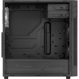 Sharkoon S25-W Midi Tower Negro, Cajas de torre negro, Midi Tower, PC, Negro, ATX, micro ATX, Mini-ITX, Acrílico, Metal, 16,7 cm