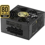 Sharkoon SilentStorm SFX Gold unidad de fuente de alimentación 500 W 20+4 pin ATX Negro, Fuente de alimentación de PC negro, 500 W, 100 - 240 V, 50 - 60 Hz, 7 A, +12V,+3.3V,+5V,+5Vsb,-12V, 105 W