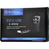 SilverStone ES02-USB mando a distancia RF inalámbrico PC Botones negro, PC, RF inalámbrico, Botones, Negro