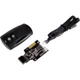 SilverStone ES02-USB mando a distancia RF inalámbrico PC Botones negro, PC, RF inalámbrico, Botones, Negro