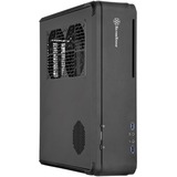 SilverStone Fortress FTZ01 Escritorio Negro, Caja de sobremesa negro, Escritorio, PC, Negro, Mini-DTX, Mini-ITX, Aluminio, Acero, 8,3 cm