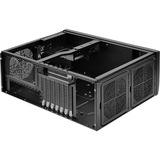 SilverStone Grandia GD09 Escritorio Negro, Caja HTPC negro, Escritorio, PC, Negro, ATX, micro ATX, Aluminio, Plástico, Acero, 2x 120 mm