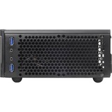 SilverStone ML05 HTPC Negro, Caja HTPC negro, HTPC, PC, Negro, Mini-ITX, Metal, Hogar / Oficina