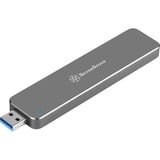 SilverStone MS09 Caja externa para unidad de estado sólido (SSD) Carbón vegetal M.2, Caja de unidades gris oscuro, Caja externa para unidad de estado sólido (SSD), M.2, SATA, Conexión USB, Carbón vegetal