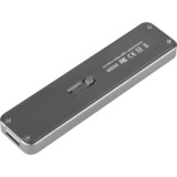 SilverStone MS09 Caja externa para unidad de estado sólido (SSD) Carbón vegetal M.2, Caja de unidades gris oscuro, Caja externa para unidad de estado sólido (SSD), M.2, SATA, Conexión USB, Carbón vegetal