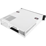 SilverStone RM21-304 Estante Blanco, Caja de rack negro, Estante, Servidor, Blanco, micro ATX, Mini-ITX, Metal, 2U