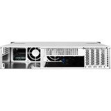 SilverStone RM21-304 Estante Blanco, Caja de rack negro, Estante, Servidor, Blanco, micro ATX, Mini-ITX, Metal, 2U