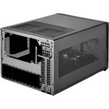 SilverStone SG13 Mini Tower Negro, Cajas de torre negro, Mini Tower, PC, Negro, Mini-DTX, Mini-ITX, Aluminio, Plástico, Acero, 2.5,3.5"