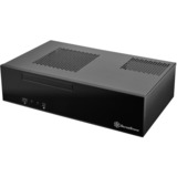 SilverStone SST-ML09B carcasa de ordenador HTPC Negro, Caja HTPC negro, HTPC, PC, Acrílico, De plástico, Acero, Mini-DTX, Mini-ITX, Negro, 0,8 mm