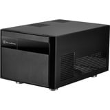 SilverStone SST-SG11B carcasa de ordenador Small Form Factor (SFF) Negro, Cajas de torre negro, Small Form Factor (SFF), PC, ABS sintéticos, Acrílico, Acero, Micro-ATX, Mini-DTX, Mini-ITX, Negro, 1x 120 mm