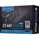 SilverStone ST40F-ES230 unidad de fuente de alimentación 400 W 20-pin ATX ATX Negro, Fuente de alimentación de PC negro, 400 W, 180 - 264 V, 47 - 63 Hz, 3 A, Activo, 100 W