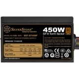 SilverStone ST45SF unidad de fuente de alimentación 450 W 20+4 pin ATX SFX Negro, Fuente de alimentación de PC negro, 450 W, 90 - 264 V, 47 - 63 Hz, Activo, 110 W, 450 W