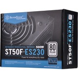 SilverStone ST50F-ES230 unidad de fuente de alimentación 500 W 24-pin ATX Aluminio, Fuente de alimentación de PC negro, 500 W, 207 - 253 V, 47 - 63 Hz, 34 A, +12V1,+3.3V,+5V,+5Vsb,-12V, Activo
