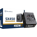 SilverStone SX450-B unidad de fuente de alimentación 450 W 24-pin ATX SFX Negro, Fuente de alimentación de PC negro, 450 W, 90 - 265 V, 47 - 63 Hz, Activo, 120 W, 450 W