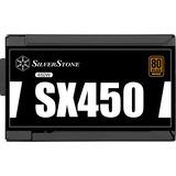 SilverStone SX450-B unidad de fuente de alimentación 450 W 24-pin ATX SFX Negro, Fuente de alimentación de PC negro, 450 W, 90 - 265 V, 47 - 63 Hz, Activo, 120 W, 450 W