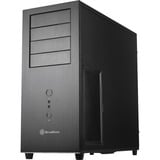 SilverStone TJ04-E Midi Tower Negro, Plata, Cajas de torre negro, Midi Tower, PC, Negro, Plata, ATX, CEB, micro ATX, Aluminio, Acero, 16,8 cm, Minorista