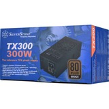 SilverStone TX300 unidad de fuente de alimentación 300 W 24-pin ATX TFX Negro, Fuente de alimentación de PC negro, 300 W, 90 - 264 V, 47 - 63 Hz, Activo, 95 W, 276 W