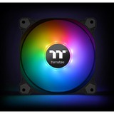 Thermaltake CL-F063-PL12SW-A sistema de refrigeración para ordenador Carcasa del ordenador Ventilador 12 cm Negro, Blanco negro, Ventilador, 12 cm, 500 RPM, 1500 RPM, 56,45 cfm, Negro, Blanco