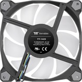 Thermaltake Pure Duo 14 Universal Ventilador 14 cm Negro 2 pieza(s) negro/Transparente, Ventilador, 14 cm, 500 RPM, 1500 RPM, 33,5 dB, 82,23 cfm