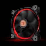 Thermaltake Riing 12 Carcasa del ordenador Ventilador 12 cm Negro Ventilador, 12 cm, 800 RPM, 1500 RPM, 26,4 dB, 40,6 cfm