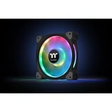 Thermaltake Riing Duo 14 LED RGB Premium Edition Carcasa del ordenador Ventilador Negro negro, Ventilador, 500 RPM, 1400 RPM, 26,2 dB, 60,87 cfm, Negro