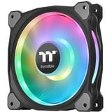 Thermaltake Riing Duo 14 LED RGB Premium Edition Carcasa del ordenador Ventilador Negro negro, Ventilador, 500 RPM, 1400 RPM, 26,2 dB, 60,87 cfm, Negro