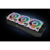 Thermaltake Riing Quad 12 RGB Carcasa del ordenador Ventilador 12 cm Blanco blanco, Ventilador, 12 cm, 500 RPM, 1500 RPM, 25,2 dB, 40,9 cfm