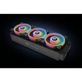 Thermaltake Riing Quad 12 RGB Carcasa del ordenador Ventilador 12 cm Negro negro, Ventilador, 12 cm, 500 RPM, 1500 RPM, 25,2 dB, 40,9 cfm