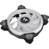 Thermaltake Riing Quad 12 RGB Carcasa del ordenador Ventilador 12 cm Negro negro, Ventilador, 12 cm, 500 RPM, 1500 RPM, 25,2 dB, 40,9 cfm